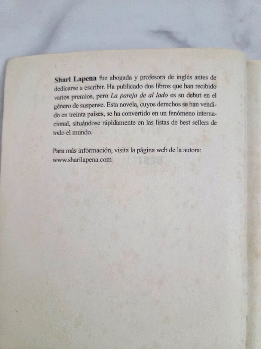Shari Lapena La Pareja De Al Lado Spanish Book Libro En Espanol Paperback - Picture 7 of 7